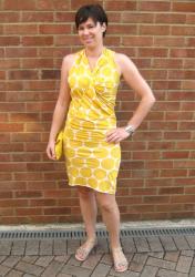 Yellow spotted sundress