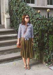 Gingham and Olive