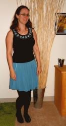 Daily Outfit: Black and Turquoise