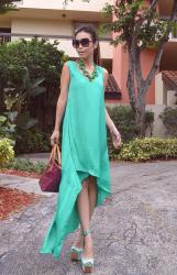 Avery asymmetrical dress