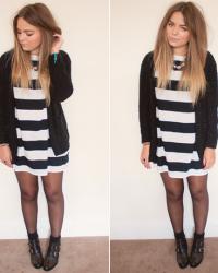 stripes & ankle boots