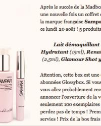 Glossybox privé : Sampar