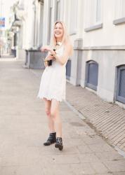 OUTFIT: White, Gold and Studs