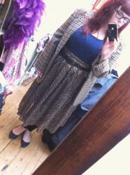 Tweed and leopard print