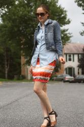 Wearing Now: Ikat and Chambray