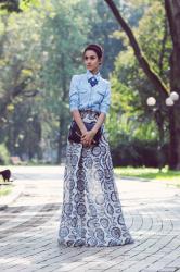 Look of the day: Maxi feminine