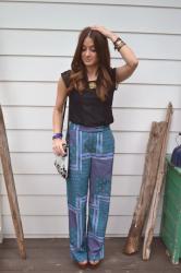 Scarf Print Pants