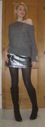 Outfit post : sparkling sweater and sequins!