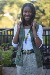 style it two ways: cargo vest