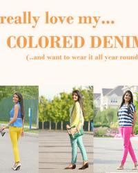 The Story Of Colored Denim: Inspired By DailyBuzz Style 9x9 