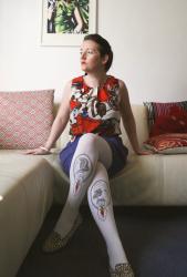 Prints and French tights
