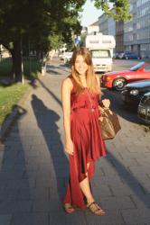 Perfect sun in red