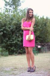 Melissa shoes and Fuchsia dress