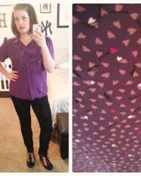 My Grandmother's Purple Heart Blouse