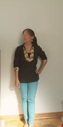 Try-it-out (Wednesday): gold and turquoise