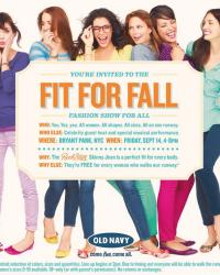 I Am Walking Old Navy Fashion Show Runway; You are Invited!
