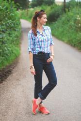 Cowgirl in Neon Brogues