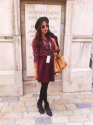 LFW- shades of burgundy