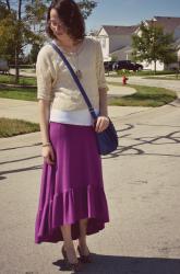 Sunday Style - Oatmeal & Purple