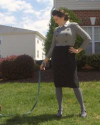 A Vintage Leslie Fay Houndstooth
