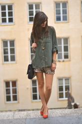 Défi #1: le look Army paillettes