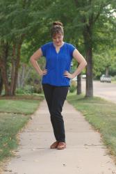 Outfit Post - Blue and Coral