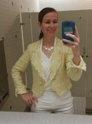 OOTD-Yellow Tweed