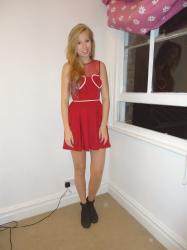 Topshop Heart Dress