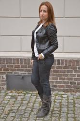 BIKER JACKET & FRINGE BOOTS