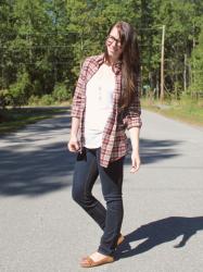 Flannel and Moccasins.