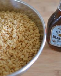 Peanut Butter Rice Crispy Squares