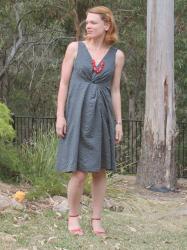 Burda Dress with Knot Front