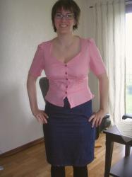 Pink Peplum Blouse – Not Quite Right