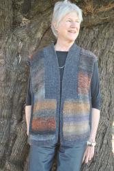 Mum's knitted Noro vest