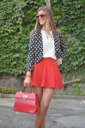 Polka dots blazer