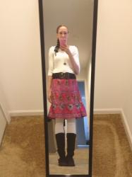 Sweater Tight and Boot Saturday Work Outfit