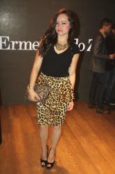 Ermenegildo Zegna fall 2012/ leopard skirt.