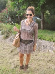 Flower dress in the countryside!