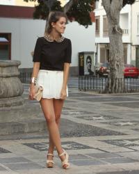 White skirt