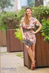 Angel schlesser. Vestido flores.