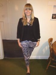 What I'm Wearing: French Connection Printed Trousers