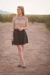 Navy and Neutrals + Banana Republic "Kirsten" Suede Pumps