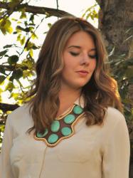 Glass Stone and Bead Bib Necklace DIY