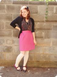 Two Years Ago: Pink + Black October Outfit