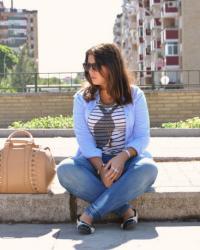 Navy and denim