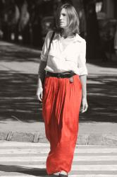 Burgundy Maxi Skirt