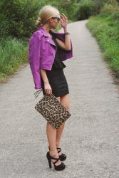 LBD with leopard print.