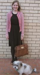 Zara Blazer, Studded LBD, Marc by Marc Jacobs Flats, Mulberry Bayswater