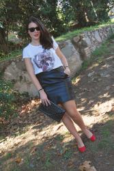 Leather DIY skirt