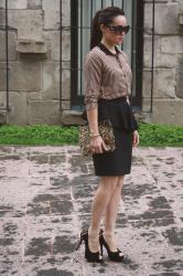 Peplum Pencil skirt